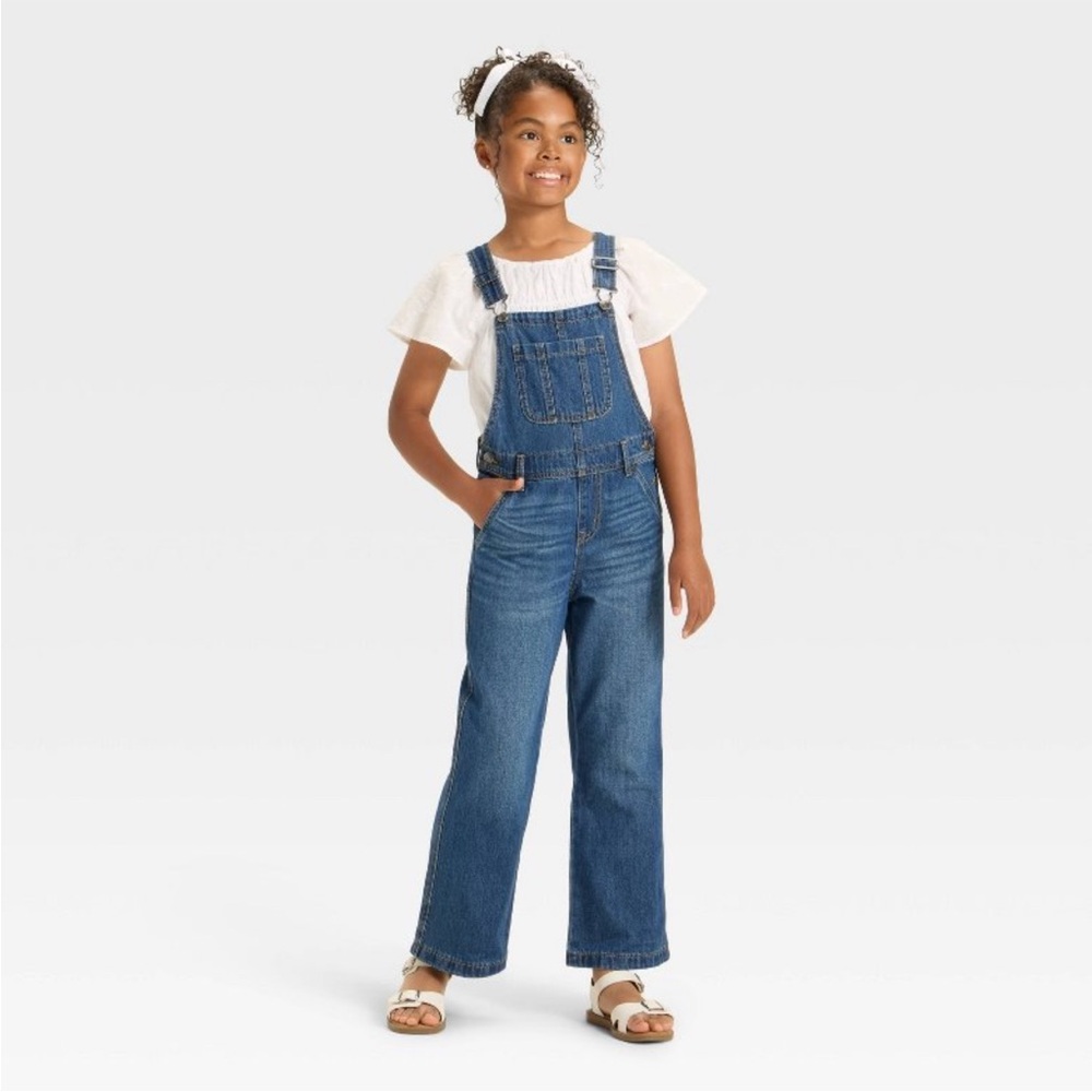 Cat & Jack Blue Denim Overalls for Kids